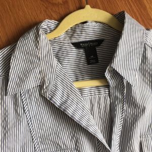 Black House White Market Preppy Striped Shirt